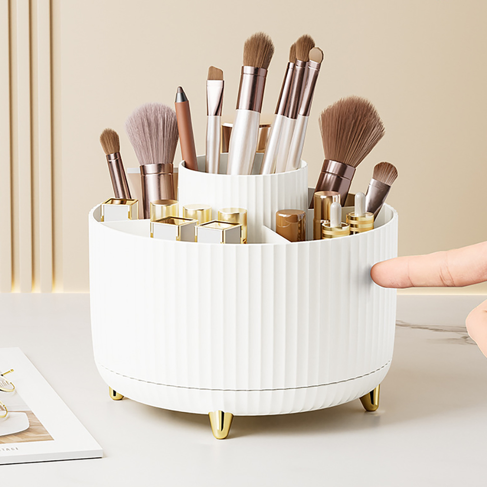 Beauty Kiss Makeup - 360 Rotating Makeup Desktop Cosmetic Storage