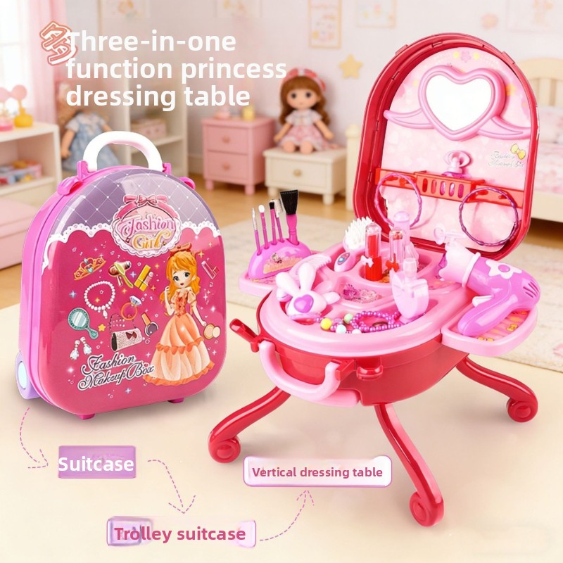 Beauty Makeup Kit For Kids - Kawaii Kids Imitation Family Play Set