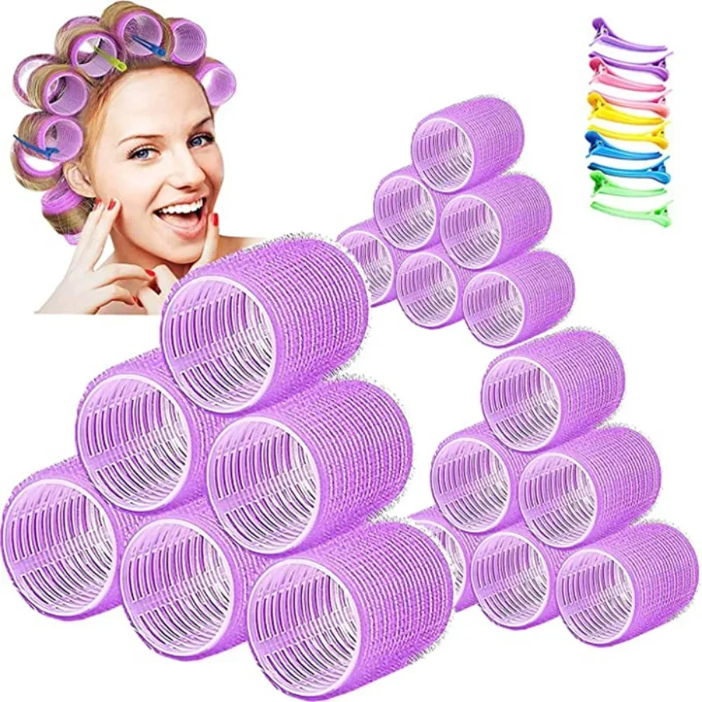 Hair Curling Wand - New Self-Grip Hair Rollers Heatless Hair