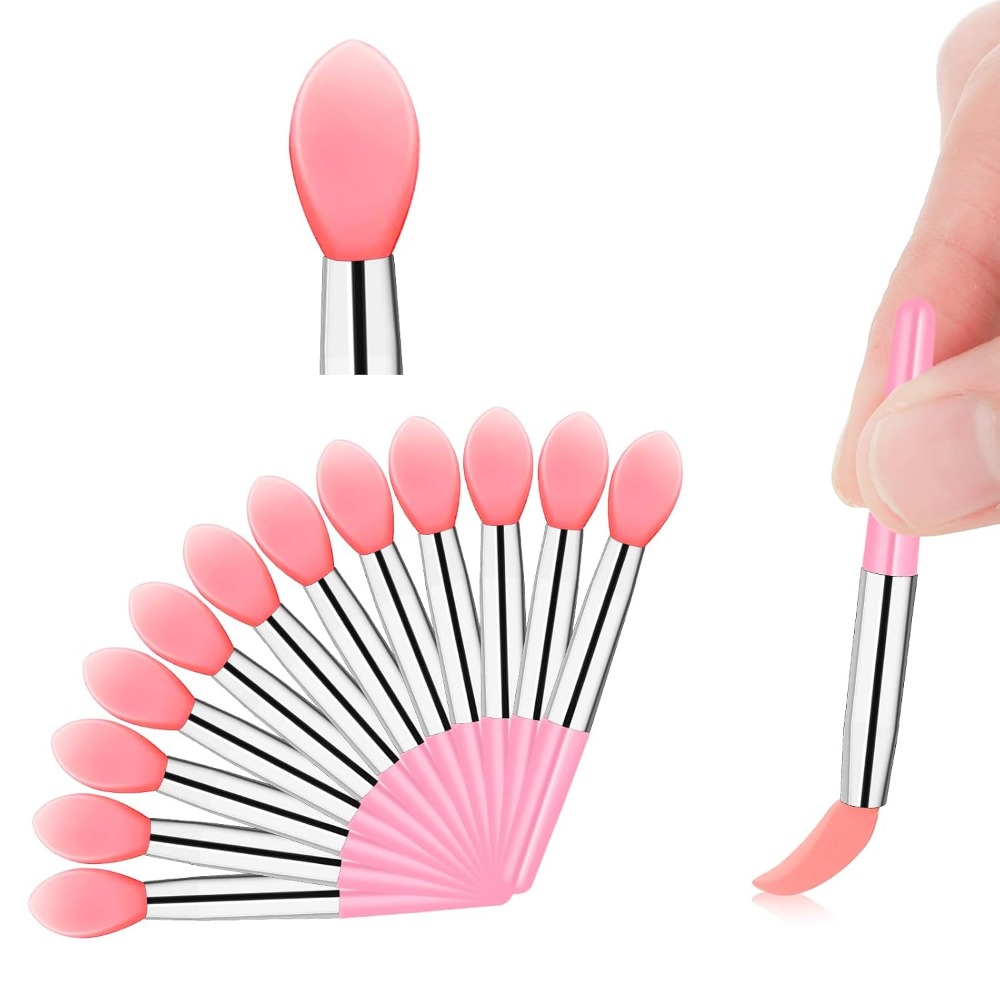 Makeup Brush Set - Silicone Lip Applicator Set: 12 Makeup