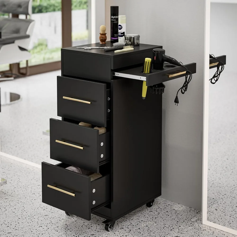 Beauty Makeup Trolley - Salon trolley, rolling departure with 3