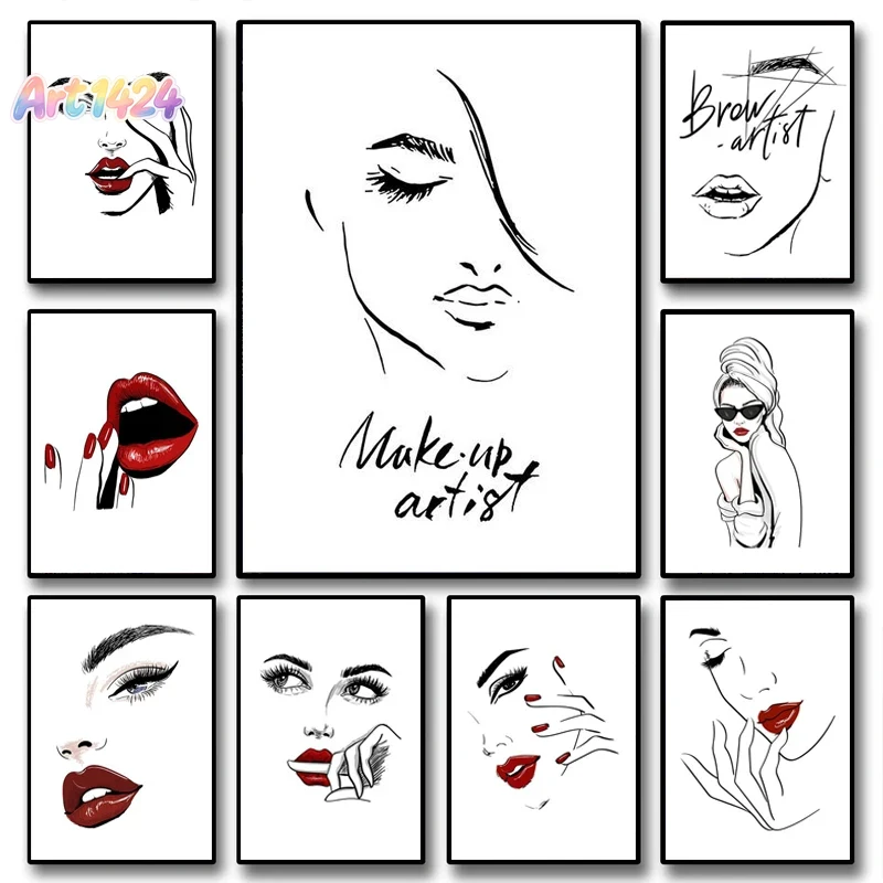 Beauty Makeup Hd - Fashion Makeup Poster Sexy Beauty Woman