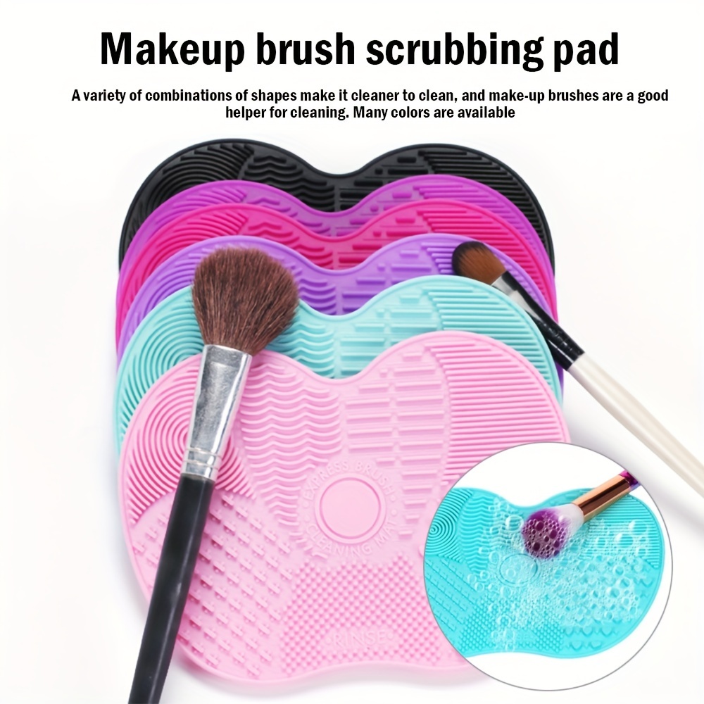 Makeup Brush Set - Apple Shaped Silicone Makeup Brush Cleaning