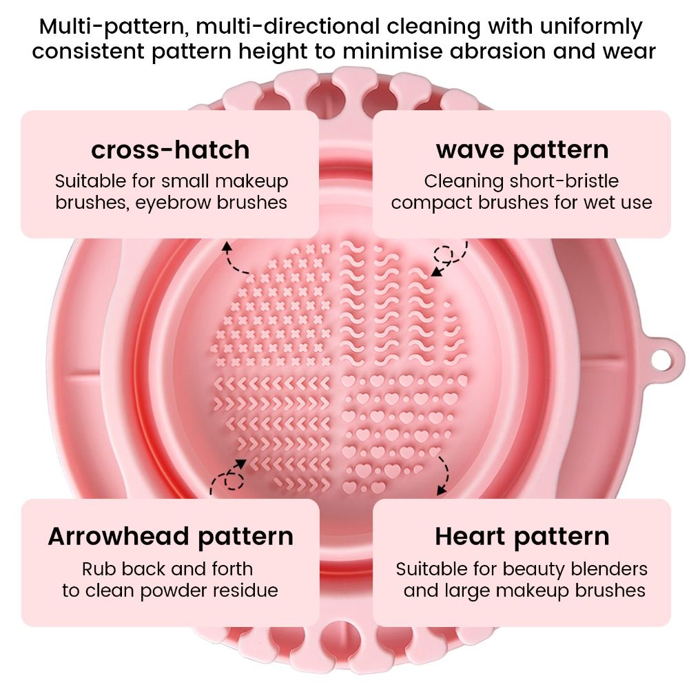 Makeup Brush Set - Silicone Material Makeup Brush Cleaning Bowl