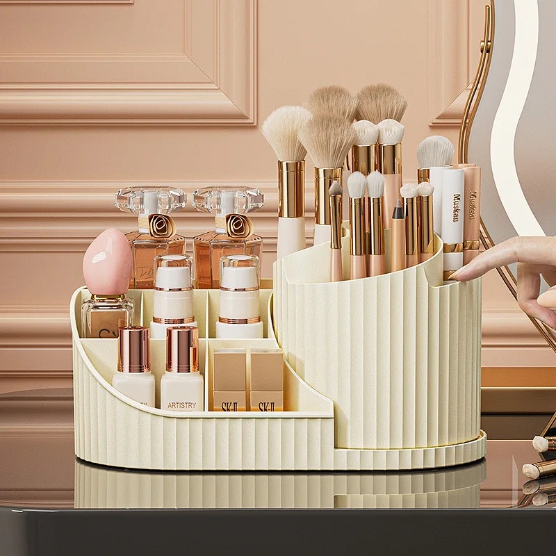 Beauty Kiss Makeup - 360 Degree Rotatable Cosmetic Organizer Large