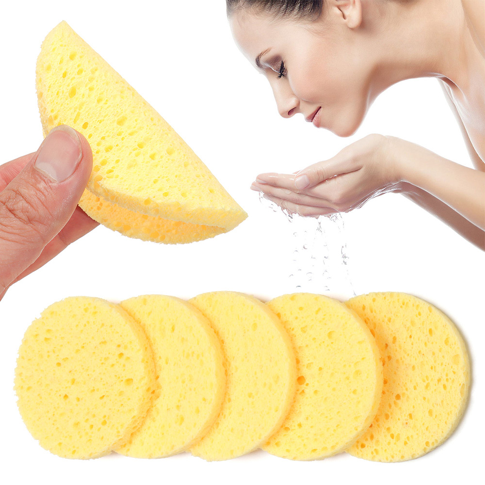 Beauty Makeup Vanity - 10pcs 6-9cm Yellow Face Round Makeup