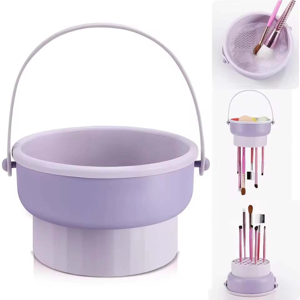 Makeup Brush Set - Makeup Brush Cleaning Bowl Beauty Egg