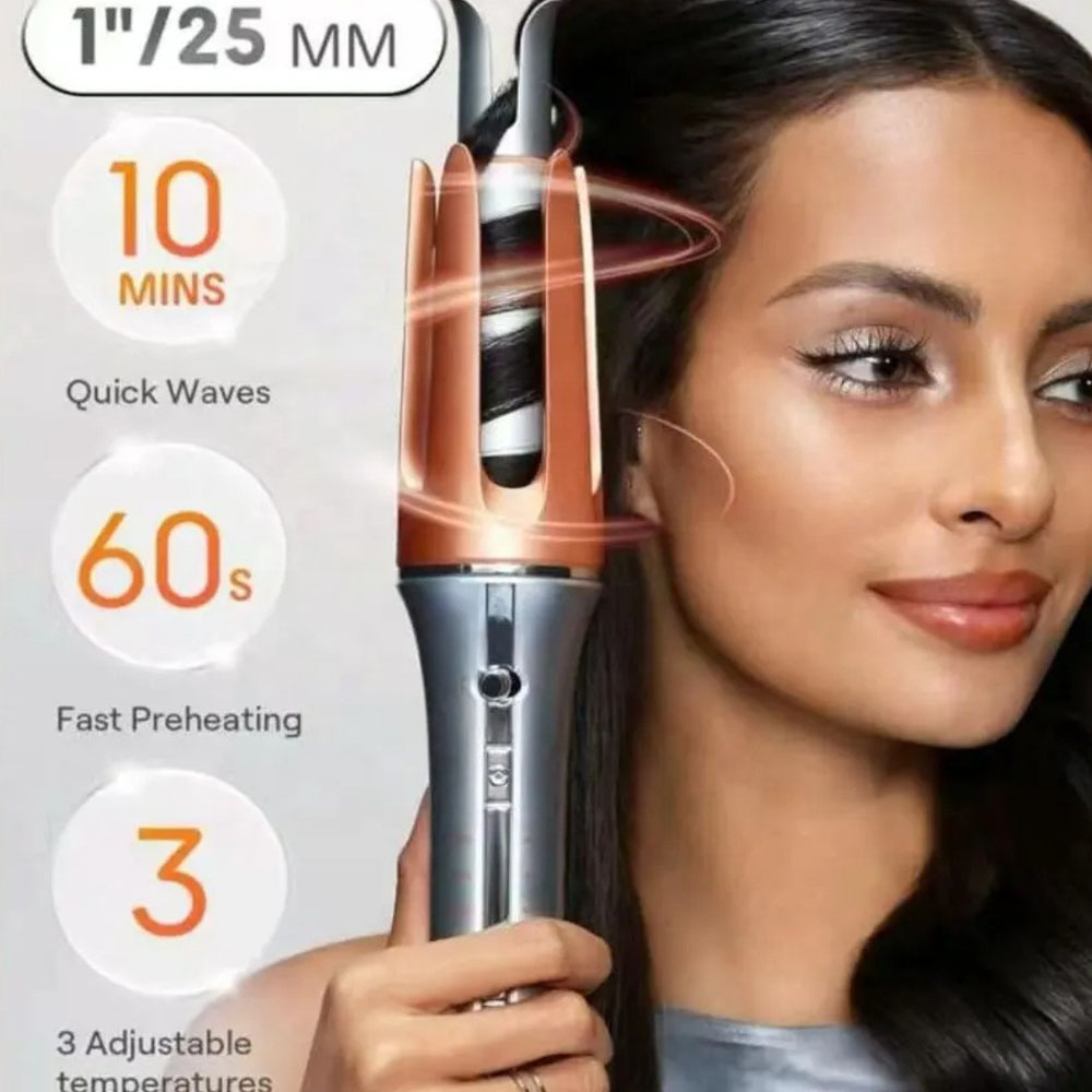 Hair Curling Wand - Automatic Curling Iron Large Curl Negative