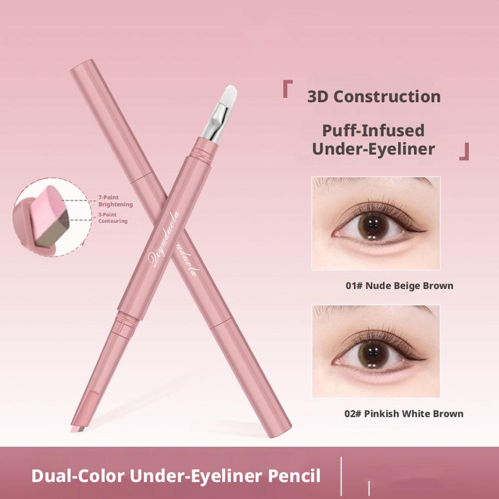 Makeup Brush Set - Two Tone Aegyo Sal Stick 1PC