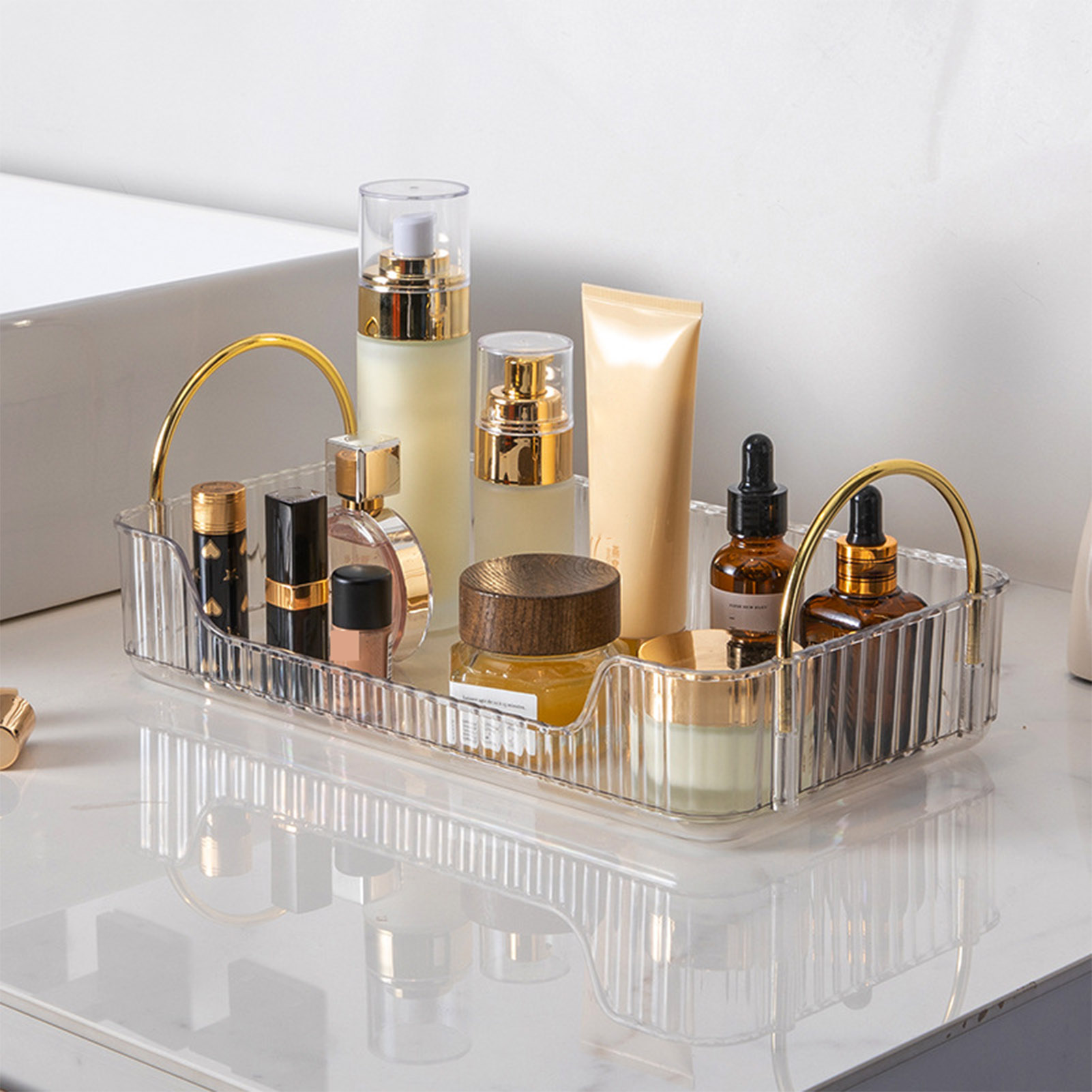 Bathroom Organizer Rack Light  - Beauty Makeup Vanity recension och pris
