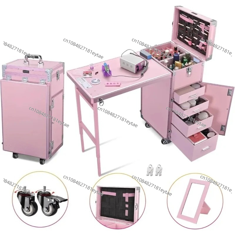 Manicure Table Foldable Nail T - Beauty Makeup Trolley recension och pris