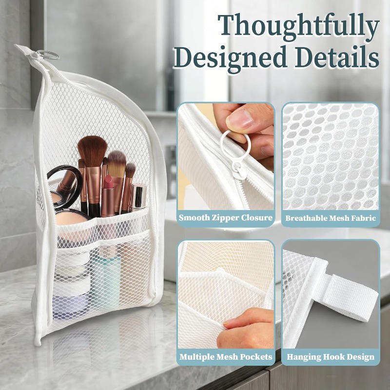Mesh Toiletry Bag Breathable Q - Beauty Makeup Vanity recension och pris