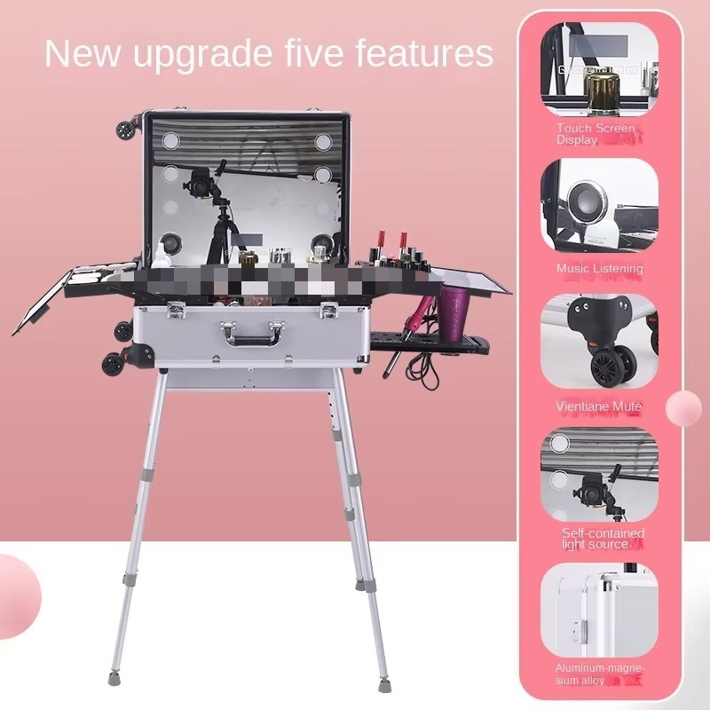 Aluminum Alloy Bluetooth Troll - Beauty Makeup Trolley recension och pris