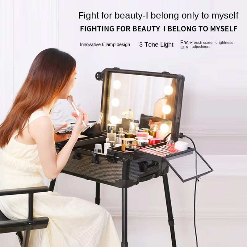Aluminum Alloy Bluetooth Troll - Beauty Makeup Trolley recension och pris