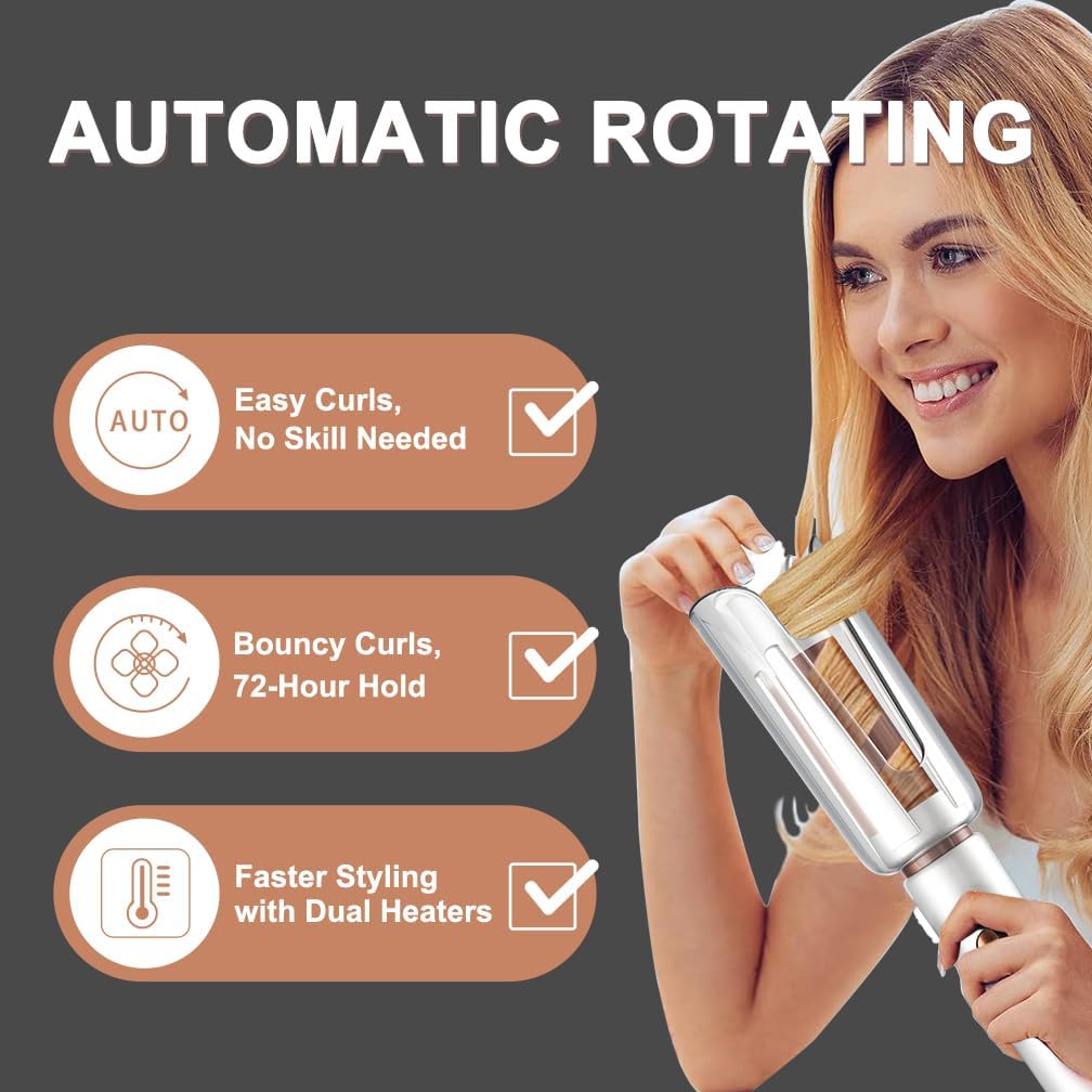 Automatic Rotating Curling Iro - Hair Curling Wand recension och pris
