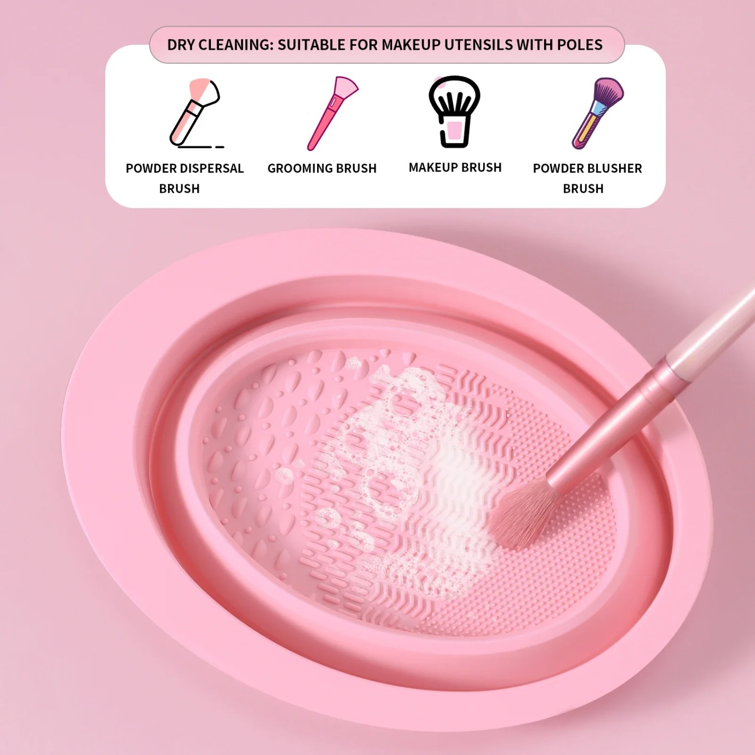 3pcs Makeup Brush Cleaning Too - Makeup Brush Set recension och pris