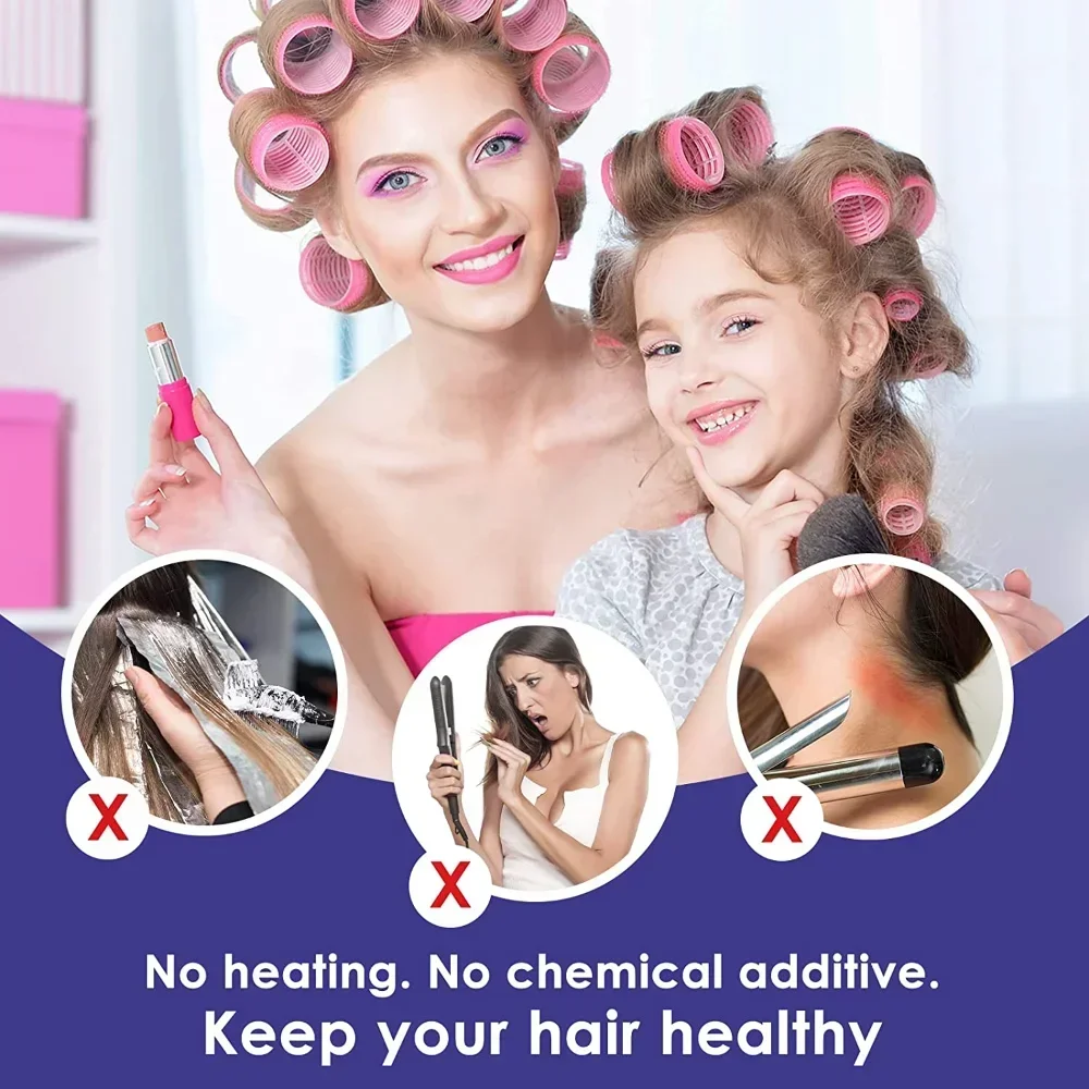 New Self-Grip Hair Rollers Hea - Hair Curling Wand recension och pris