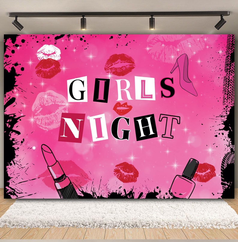 Spa Party Backdrop for Photogr - Beauty Makeup Girl Photo recension och pris