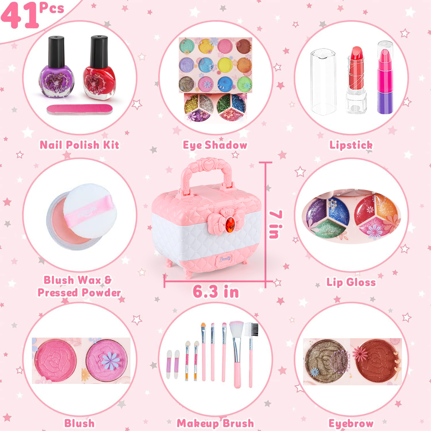 Kids Makeup Toy Kit for Girls, - Beauty Makeup Kit For Kids recension och pris