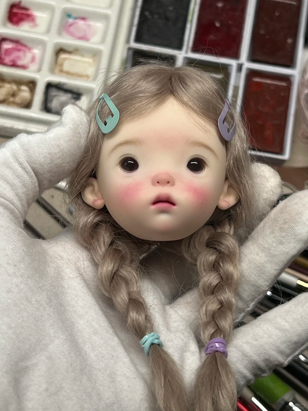 SD BJD Doll 1/6 Landoudou Head - Beauty Makeup Girl recension och pris