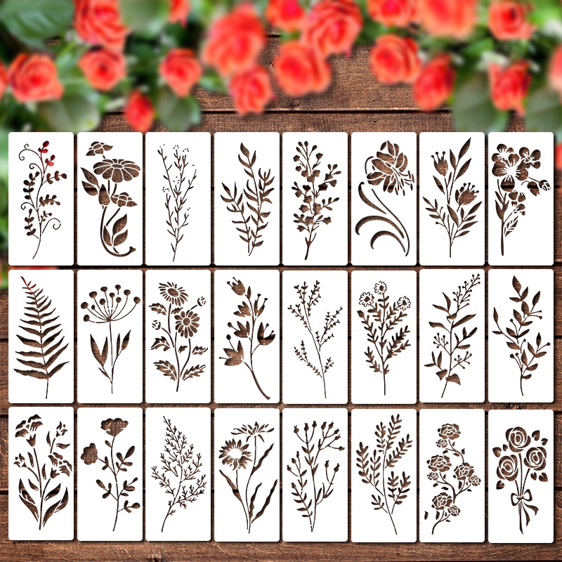 24pcs/Set Wildflower Stencils  - Beauty Makeup Kit For Kids recension och pris