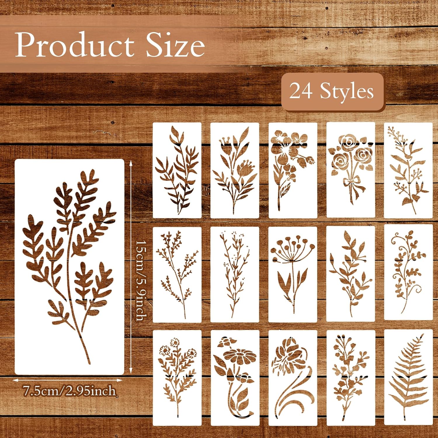 24pcs/Set Wildflower Stencils  - Beauty Makeup Kit For Kids recension och pris