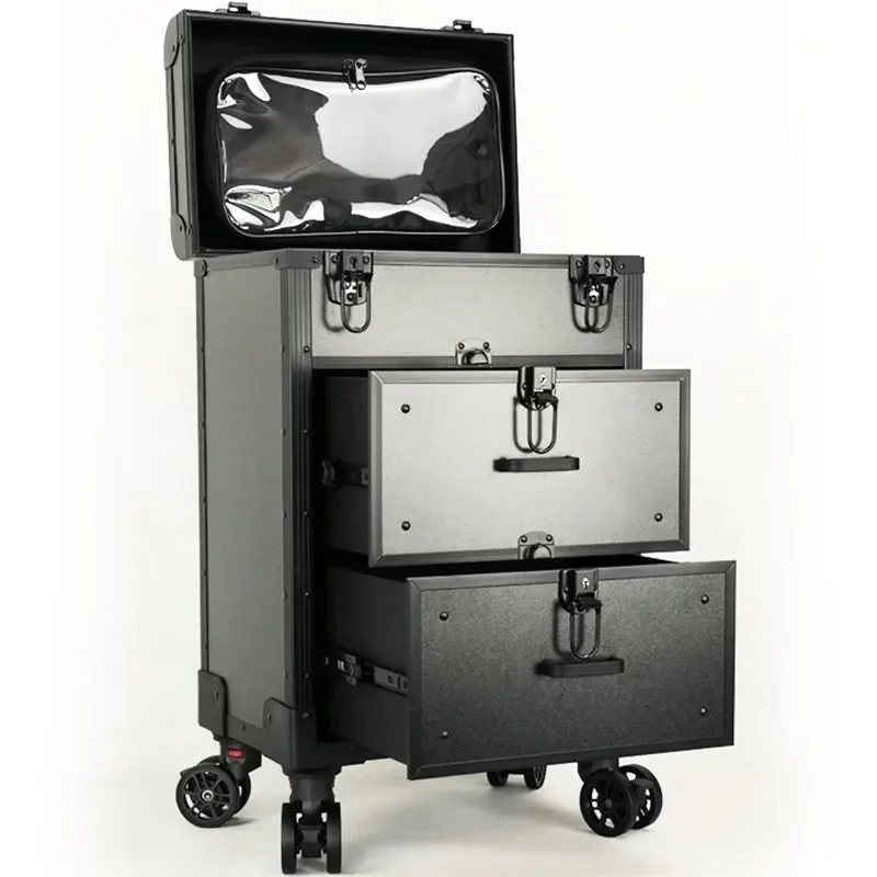 1pc Aluminum Alloy Professiona - Beauty Makeup Trolley recension och pris