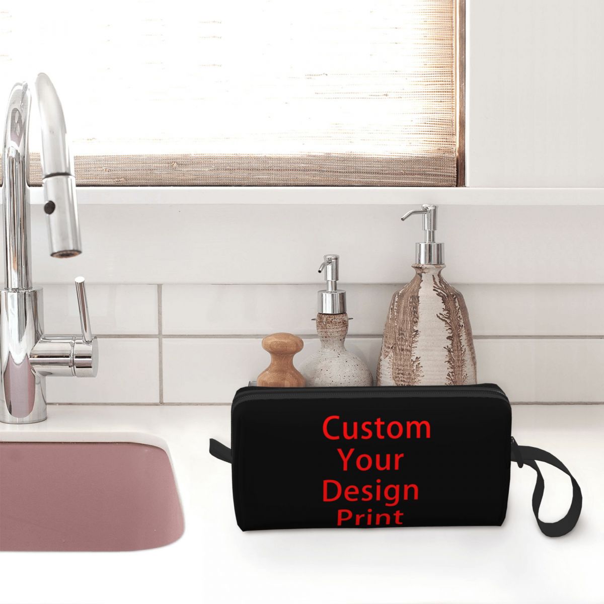 Custom Your Design Toiletry Ba - Beauty Makeup Logo Design recension och pris