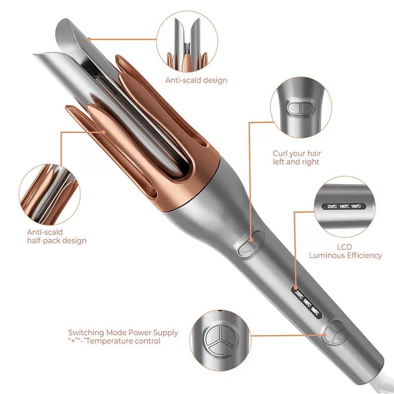 Automatic Curling Iron Negativ - Hair Curling Wand recension och pris