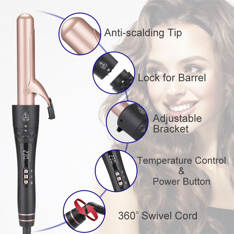 5 in 1 Interchangeable Curling - Hair Curling Wand recension och pris
