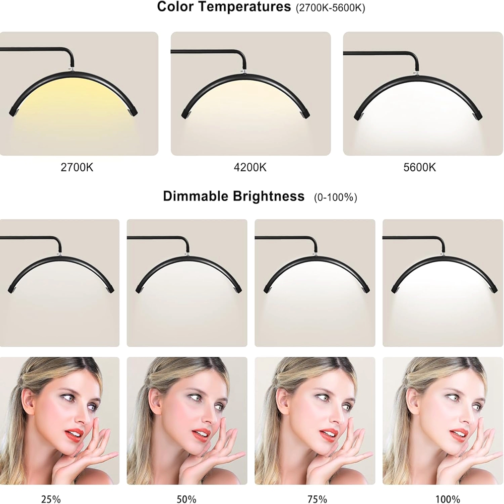 28in Half Moon Lash Lamp 50W A - Beauty Makeup Hd recension och pris