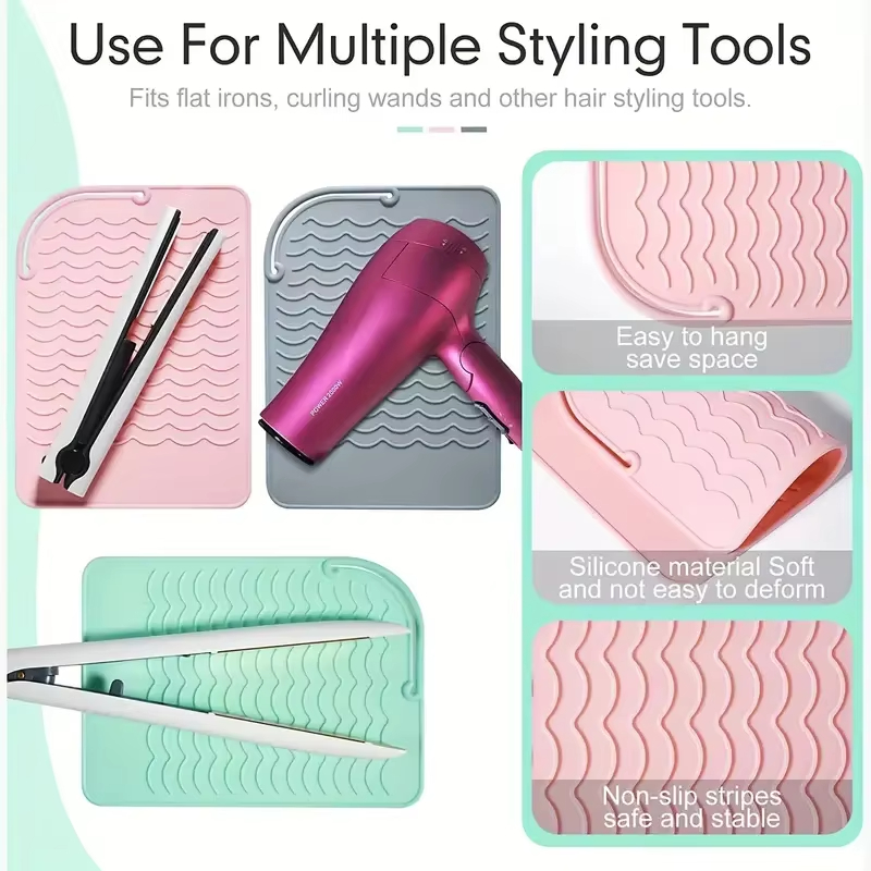 Silicone Heat Resistant Mat fo - Hair Curling Wand recension och pris