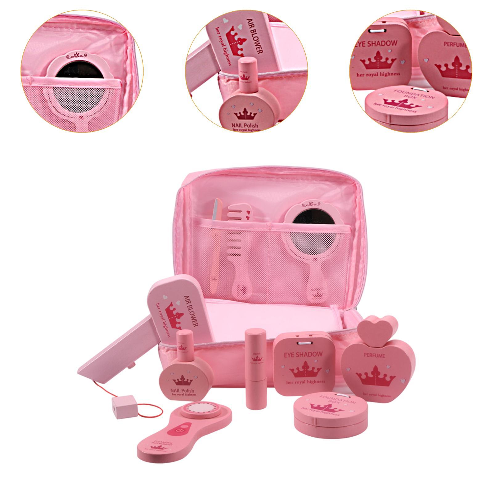 10x Pretend Makeup Kits Wood B - Beauty Makeup Kit For Kids recension och pris