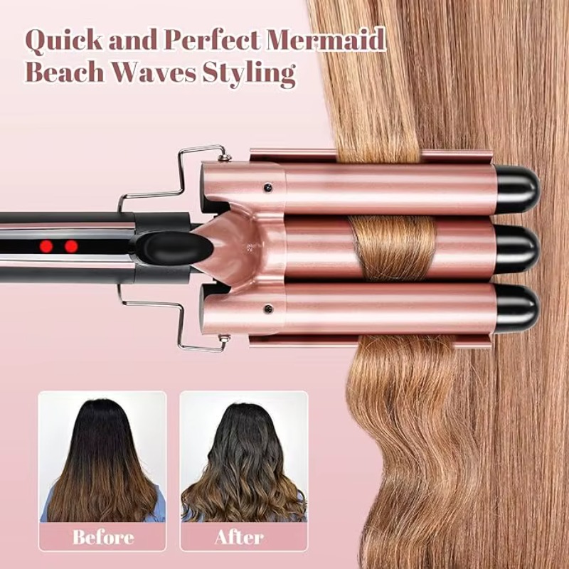 Luxury 5 In 1 Ceramic Hair Cur - Hair Curling Wand recension och pris