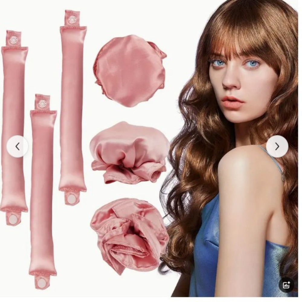 2/4/6Pcs Satin Heatless Curlin - Hair Curling Wand recension och pris