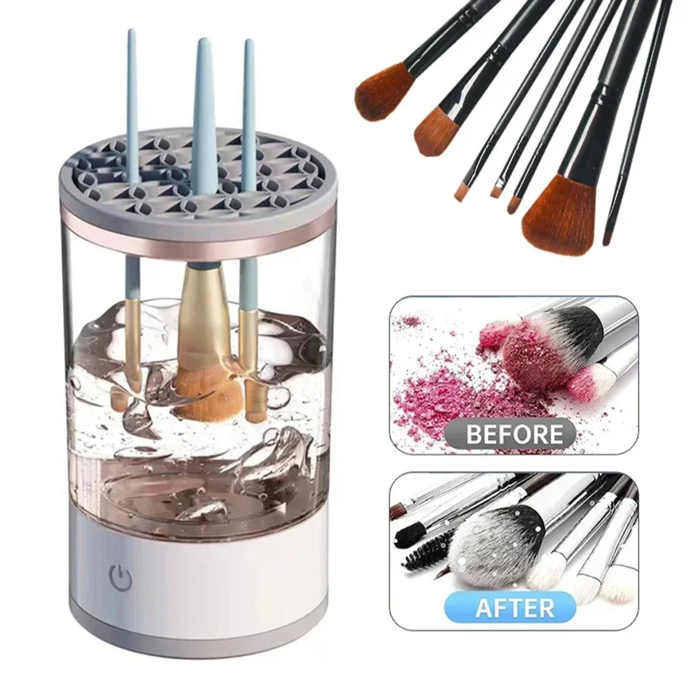 Portable USB Plug Electric Mak - Makeup Brush Set recension och pris