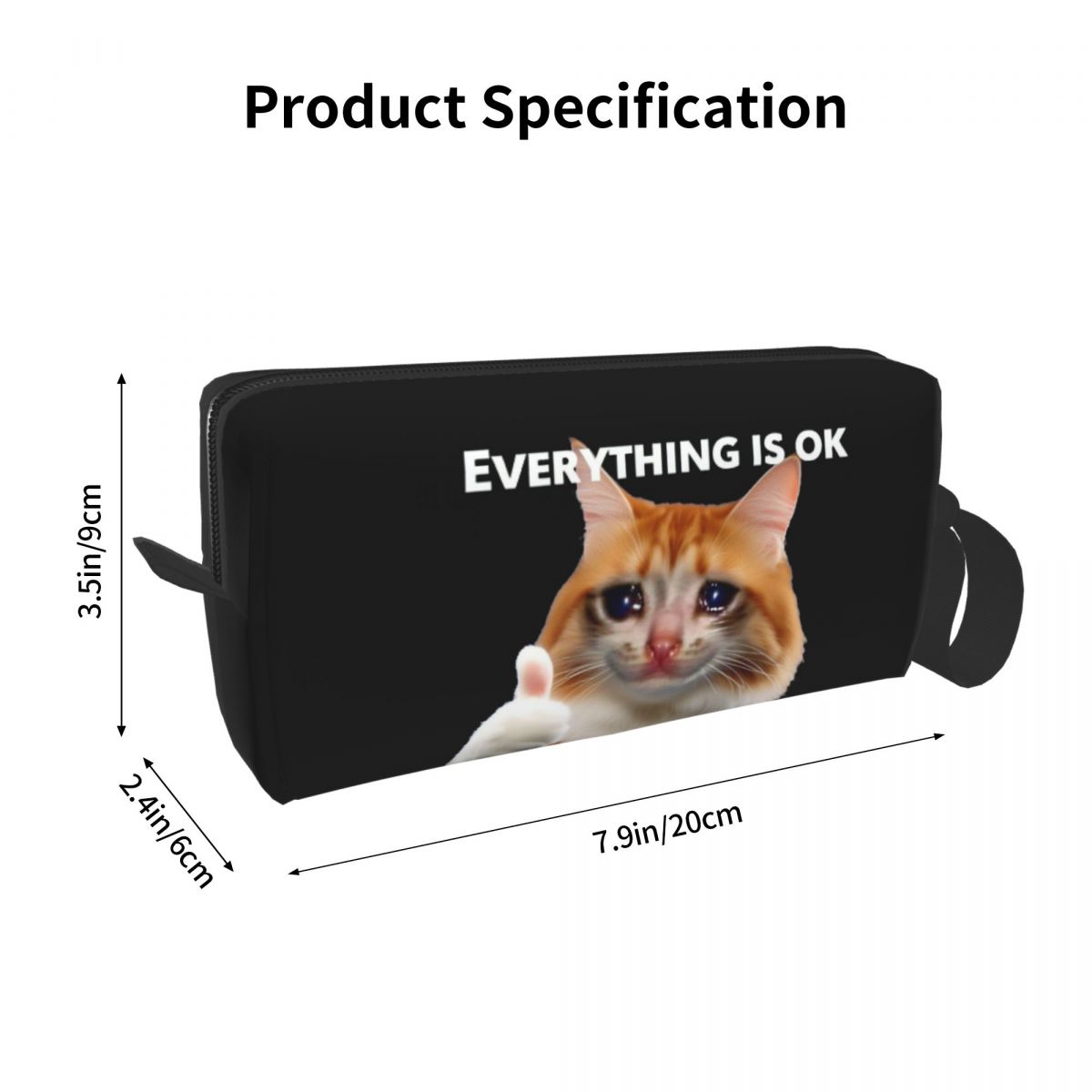 Everything's Ok Crying Cat Mem - Beauty Makeup Ok recension och pris