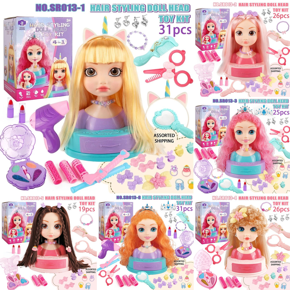 Hair Styling Doll Head Makeup  - Beauty Makeup Kit For Kids recension och pris