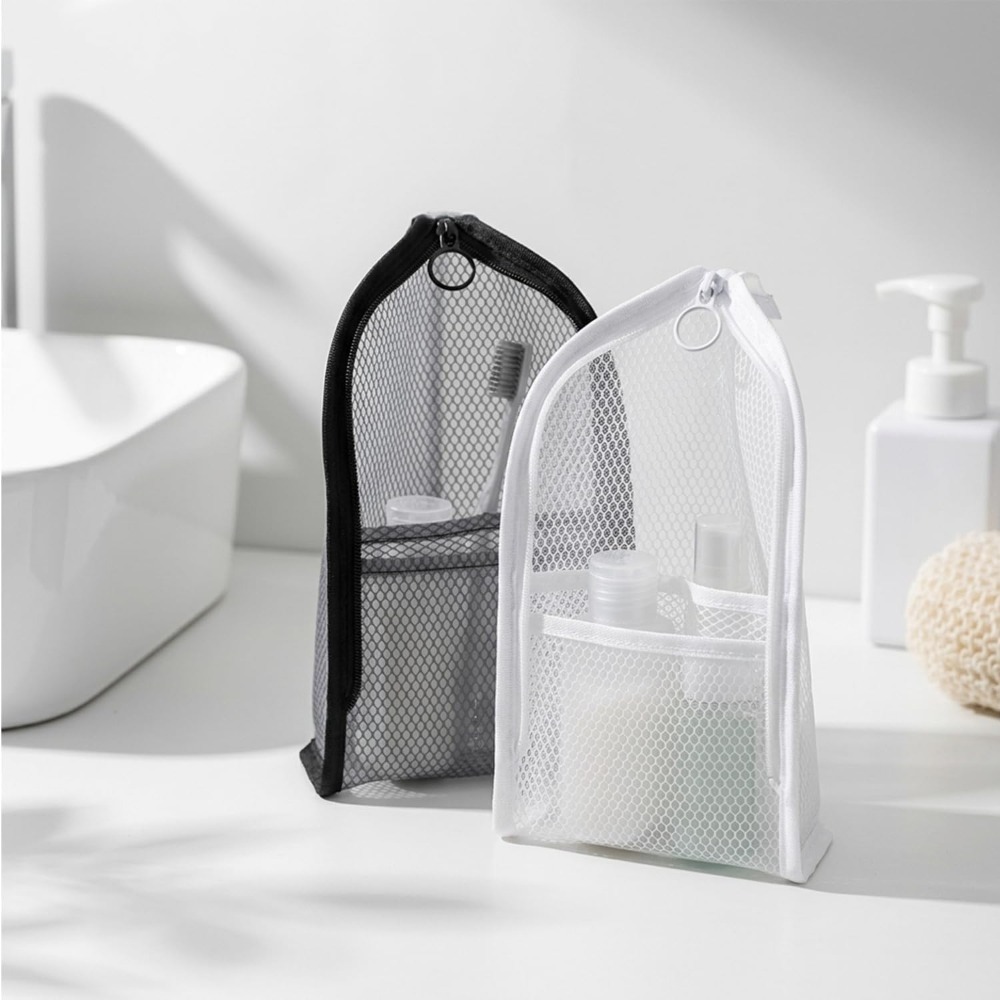 Mesh Toiletry Bag Breathable Q - Beauty Makeup Vanity recension och pris