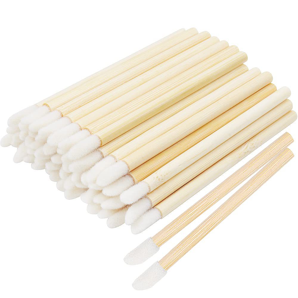 100Pcs Wooden Lipstick Applica - Makeup Brush Set recension och pris