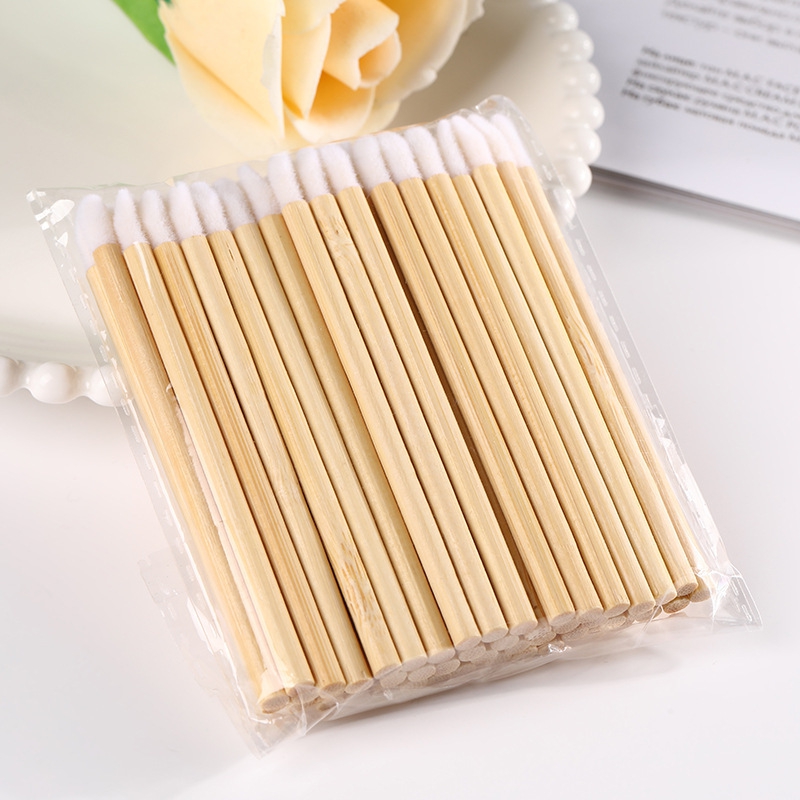 100Pcs Wooden Lipstick Applica - Makeup Brush Set recension och pris