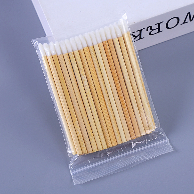 100Pcs Wooden Lipstick Applica - Makeup Brush Set recension och pris