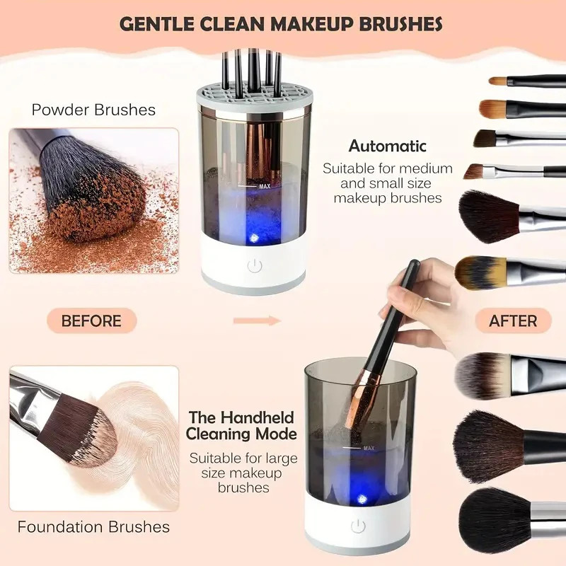 USB Plug Portable Electric Mak - Makeup Brush Set recension och pris