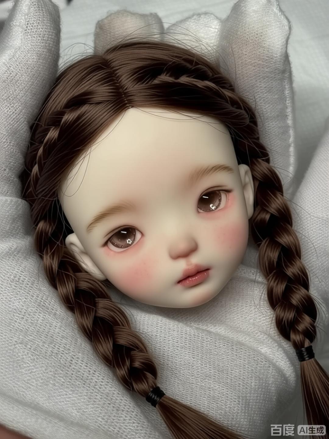 1/6 Scale SD BJD Doll Head - j - Beauty Makeup Girl recension och pris