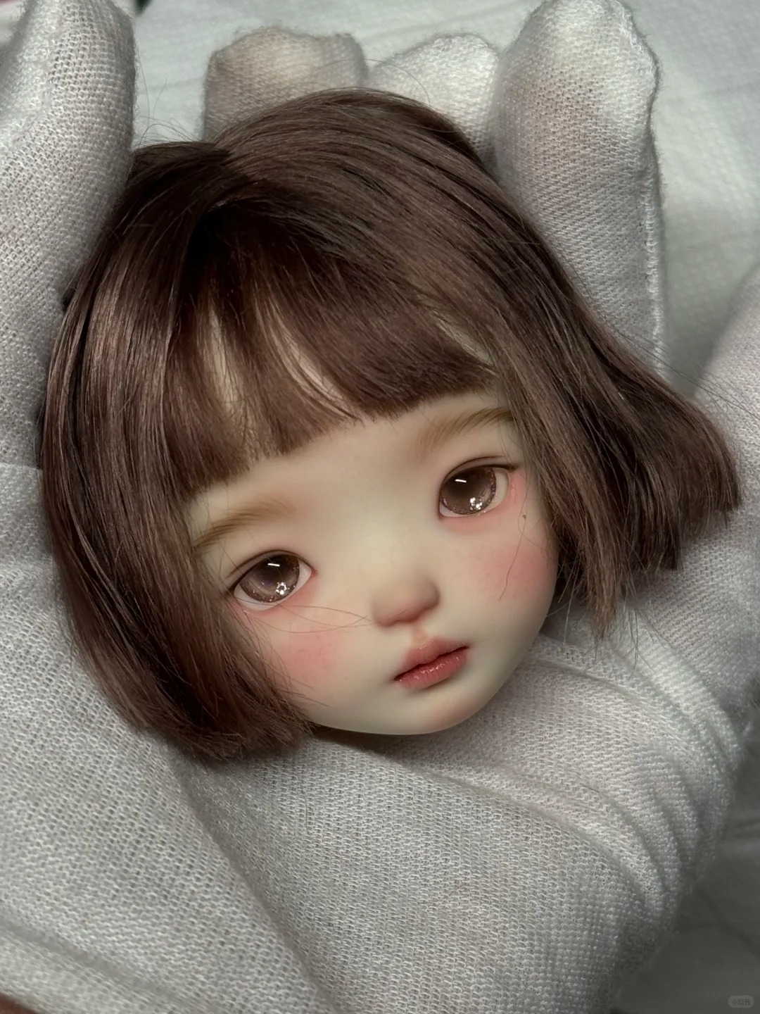 1/6 Scale SD BJD Doll Head - j - Beauty Makeup Girl recension och pris