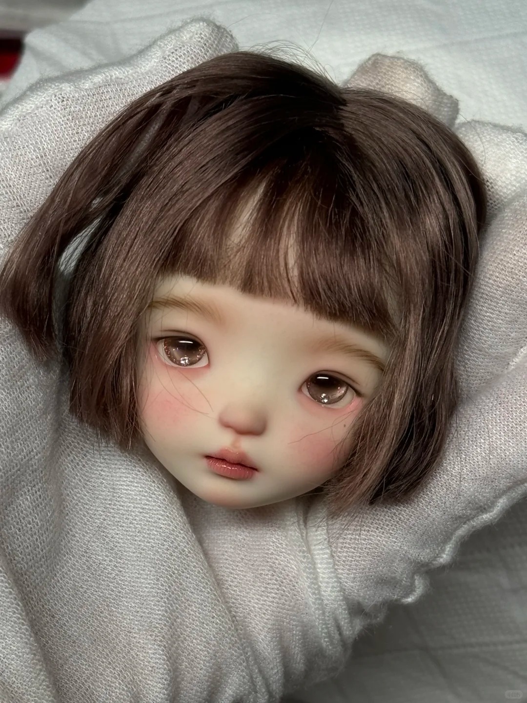 1/6 Scale SD BJD Doll Head - j - Beauty Makeup Girl recension och pris